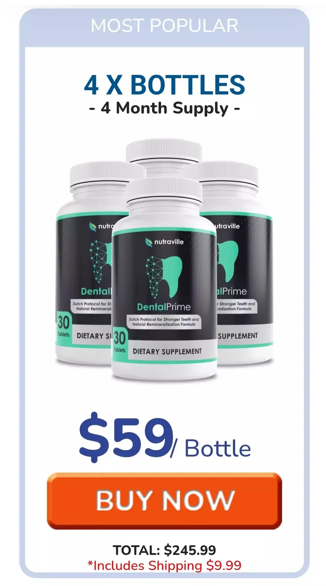 DentalPrime™ 4 bottles pricing